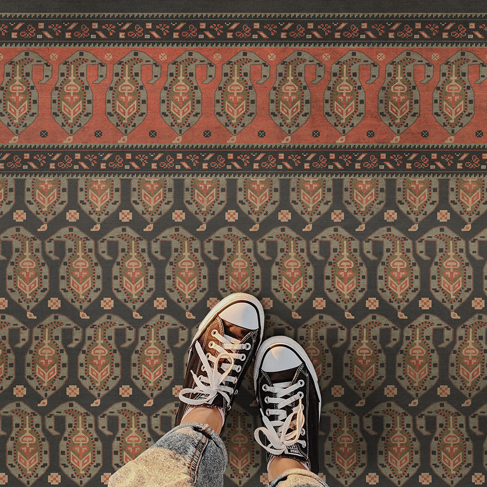 Vintage Vinyl Rug - Kintala - Drabarni