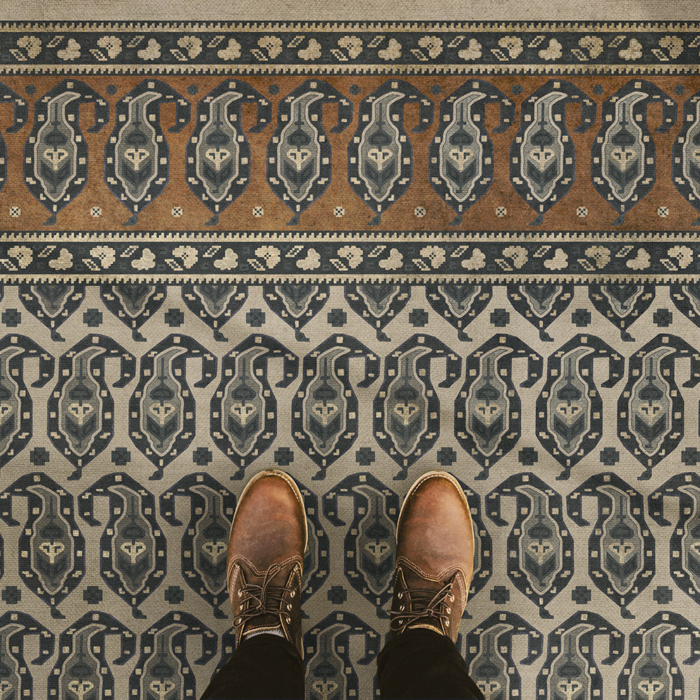 Vintage Vinyl Rug - Kintala - Frumos
