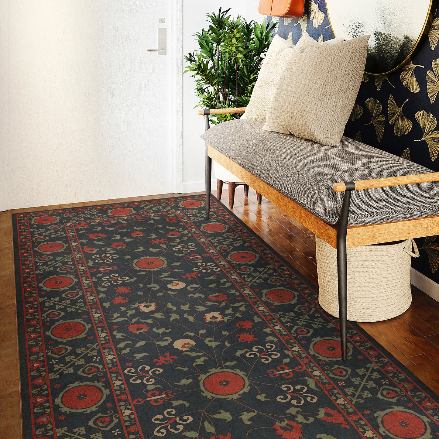 Vintage Vinyl Rug - Samarkand - Anora