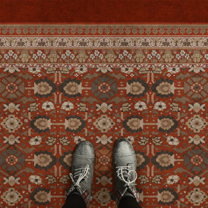 Vintage Vinyl Rug - Promenade - A Global Journey