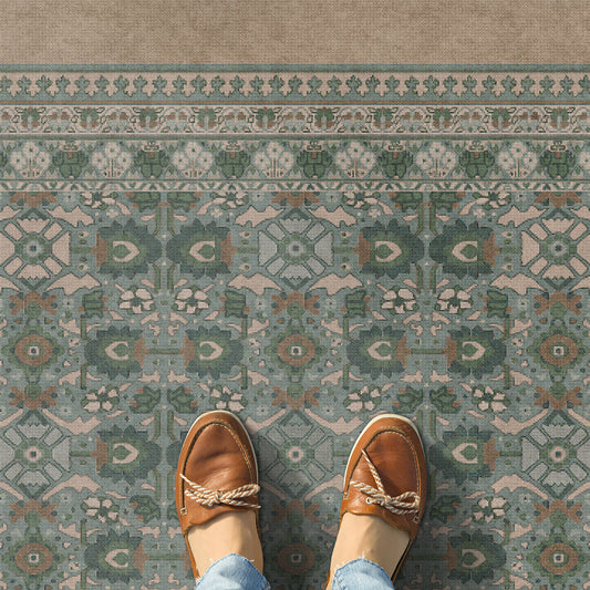Vintage Vinyl Rug - Promenade - Blooming Season