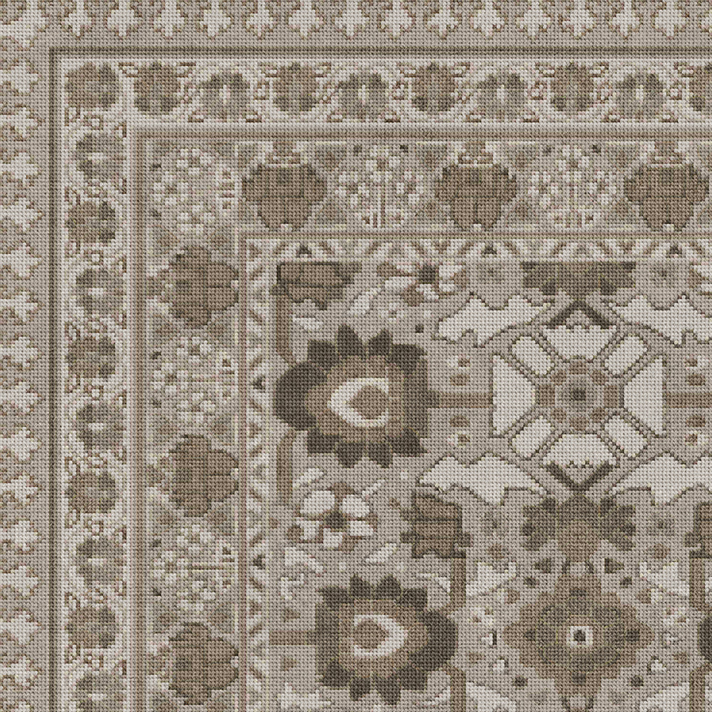 Vintage Vinyl Rug - Promenade - Winter Garden