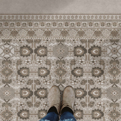Vintage Vinyl Rug - Promenade - Winter Garden