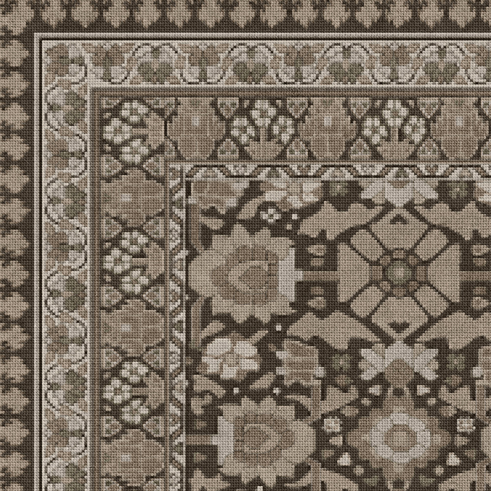 Vintage Vinyl Rug - Promenade - Wondrous Vistas
