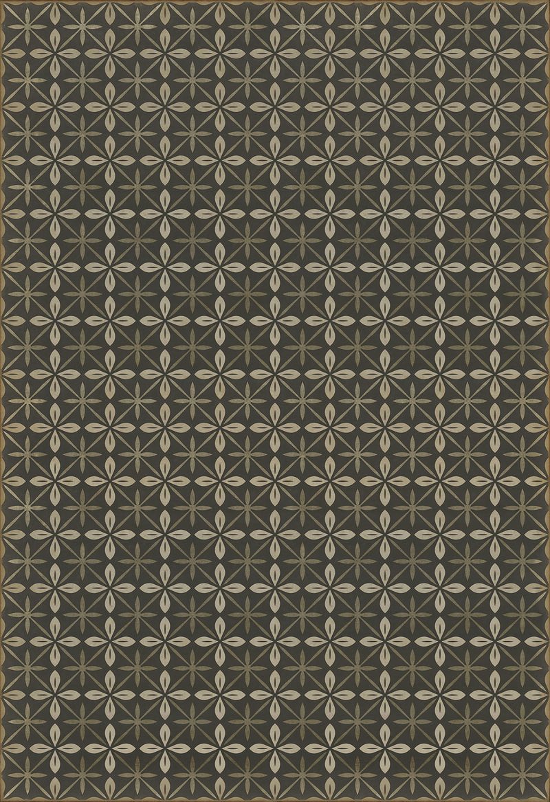 Vintage Vinyl Rug - Pattern 81 - the Transport Cafe