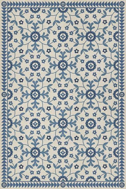 Vintage Vinyl Rug - Whig Rose - The Day Has Eyes