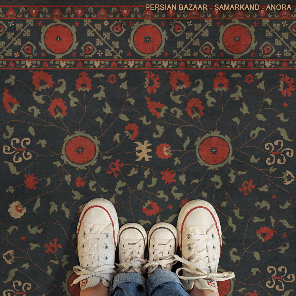 Vintage Vinyl Rug - Samarkand - Anora