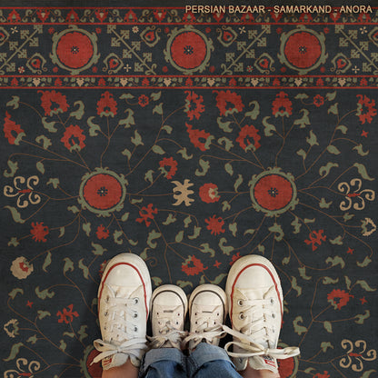 Vintage Vinyl Rug - Samarkand - Anora
