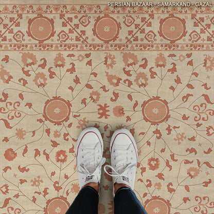 Vintage Vinyl Rug - Samarkand - Gazal
