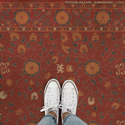 Vintage Vinyl Rug - Samarkand - Lola
