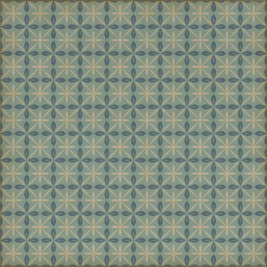 Vintage Vinyl Rug - Pattern 81 - Skyside Diner