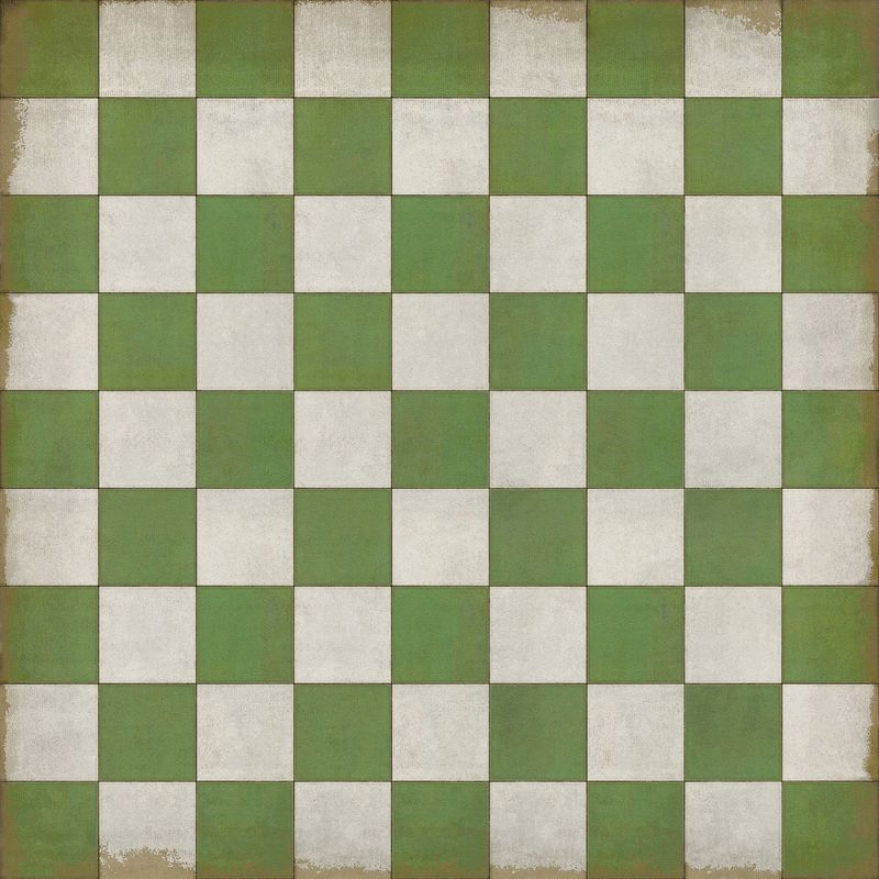 Vintage Vinyl Rug - Pattern 7 - Check Please