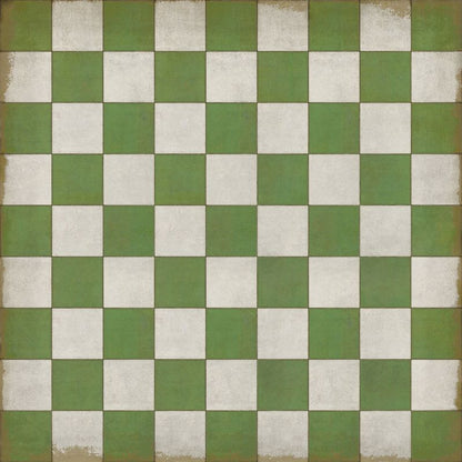 Vintage Vinyl Rug - Pattern 7 - Check Please
