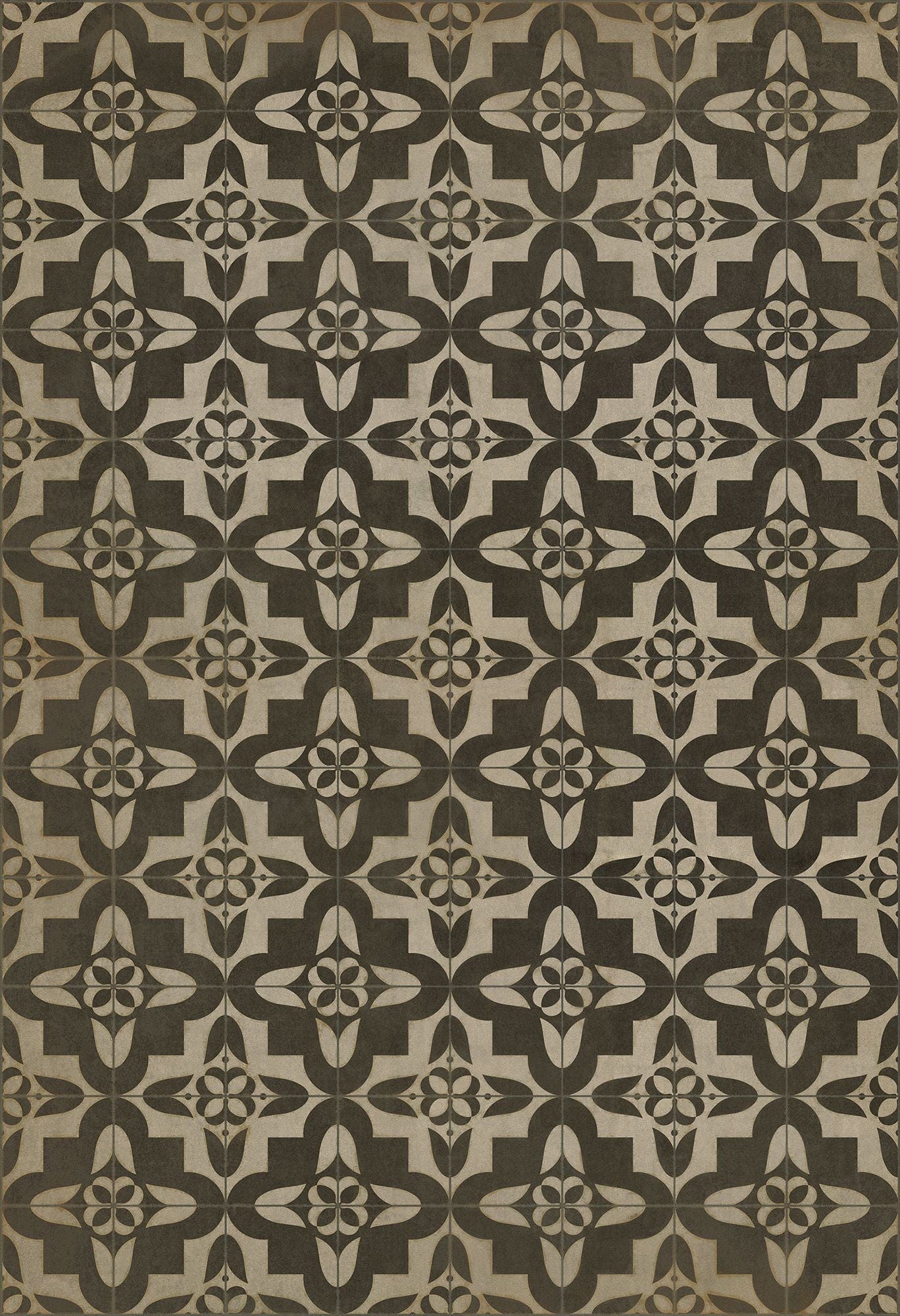 Vintage Vinyl Rug - Pattern 33 - Boggled