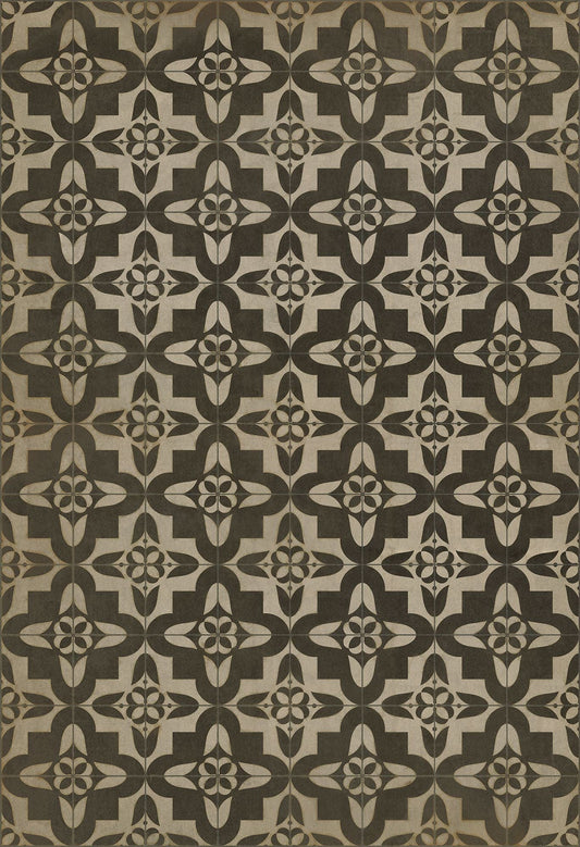 Vintage Vinyl Rug - Pattern 33 - Boggled