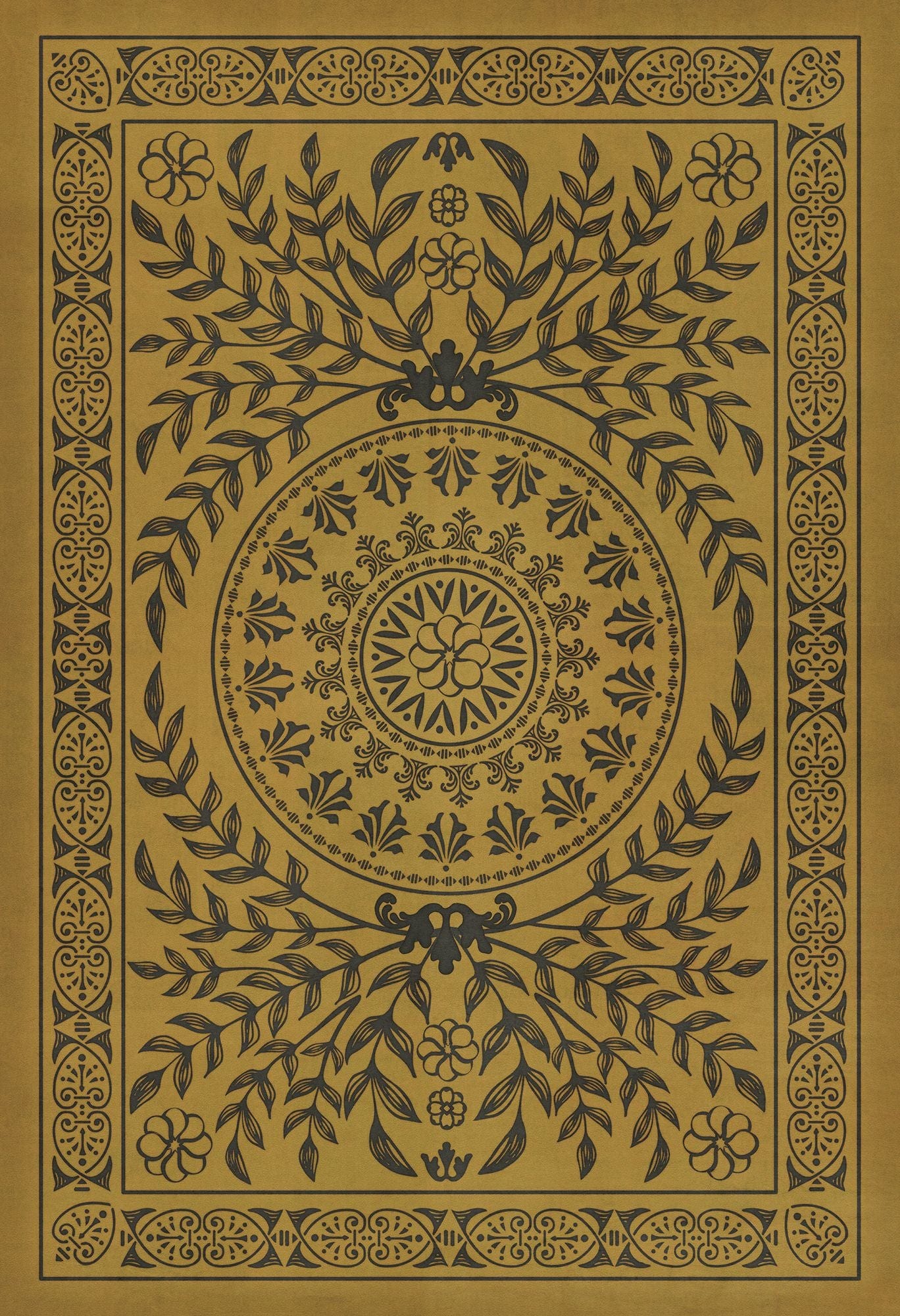 Vintage Vinyl Rug - Pattern 40 - Alhambra