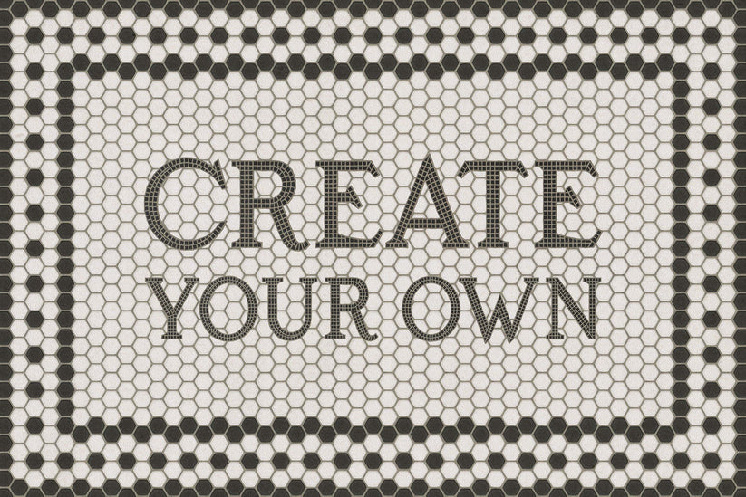 Vintage Vinyl Rug - Create Your Own - Customized 8th Avenue