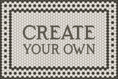 Vintage Vinyl Rug - Create Your Own - Customized 8th Avenue