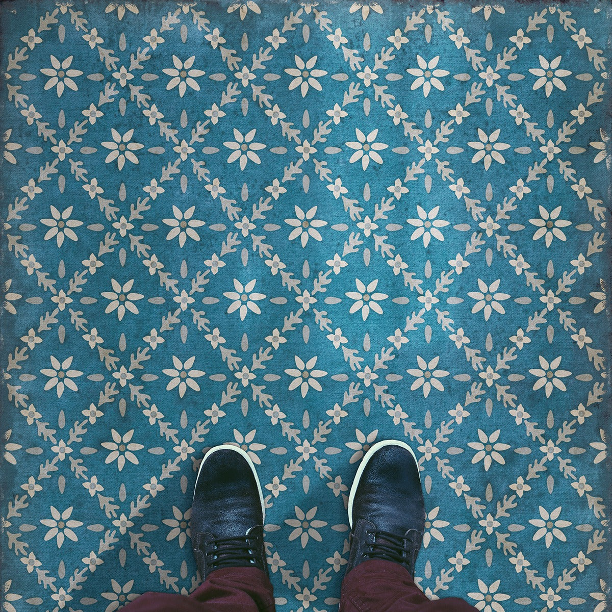 Vintage Vinyl Rug - Naturalist - Colden