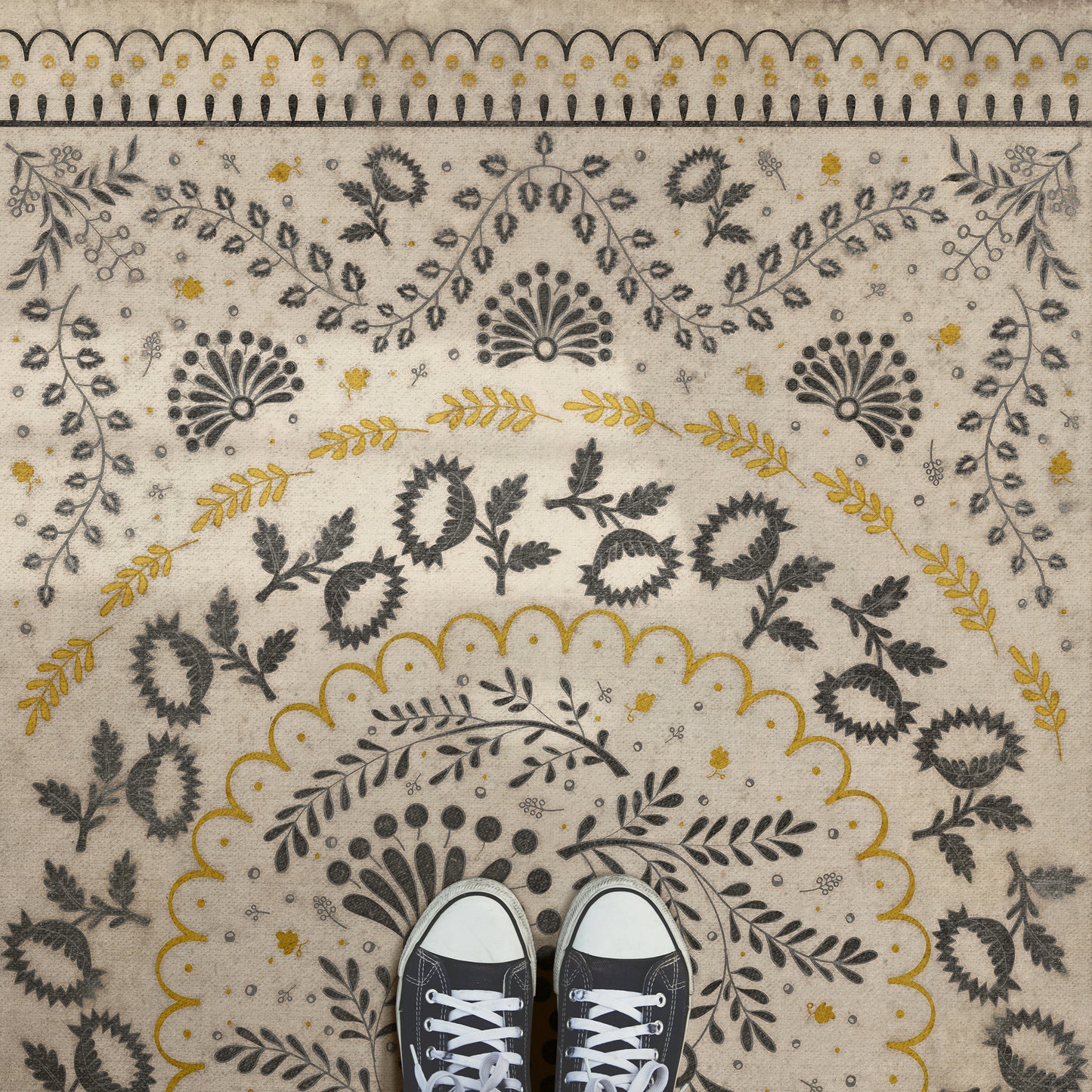 Vintage Vinyl Rug - Cozens - Early One Morning