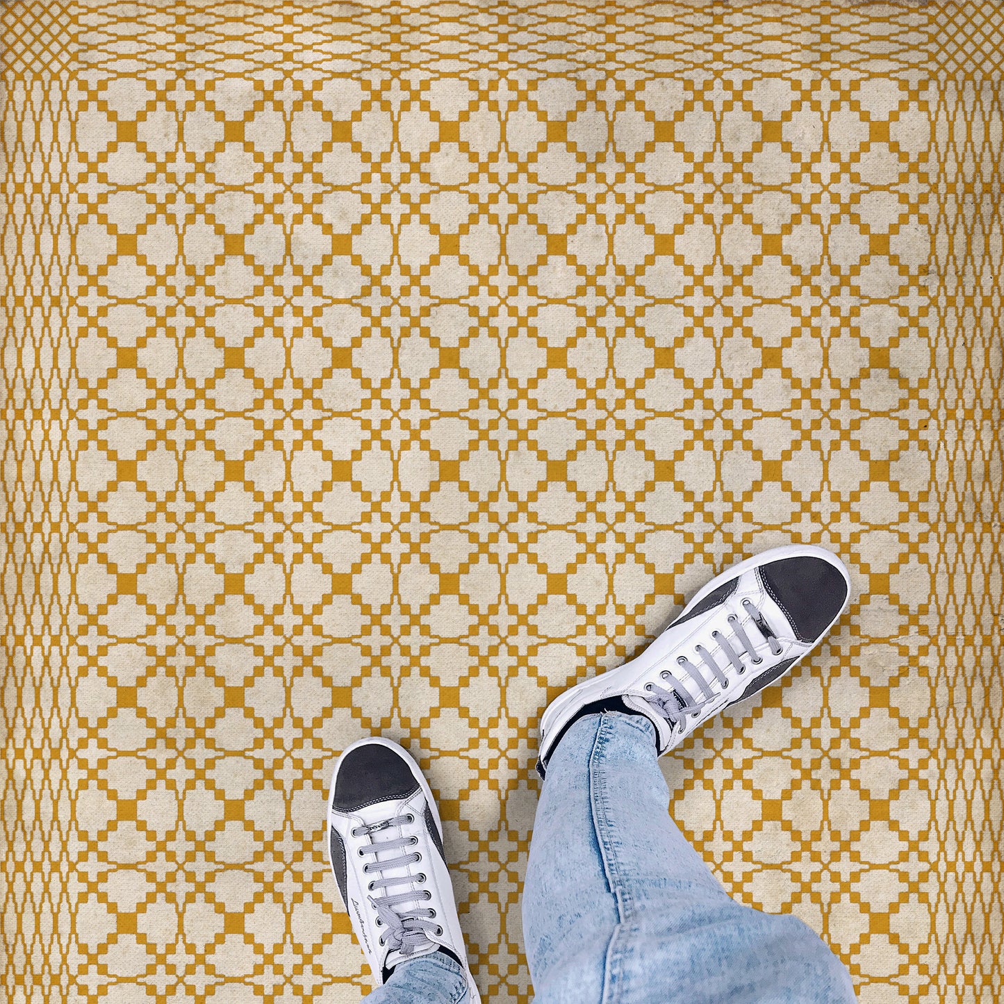 Vintage Vinyl Rug - Woven - Fairfax Est 1742