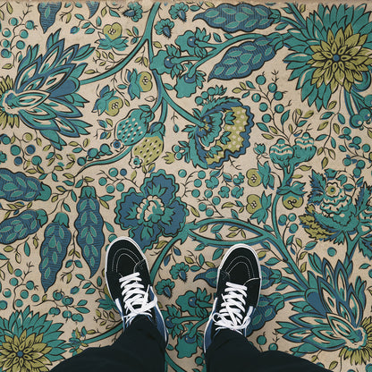 Vintage Vinyl Rug - Garden Gate - A Mountains Brow