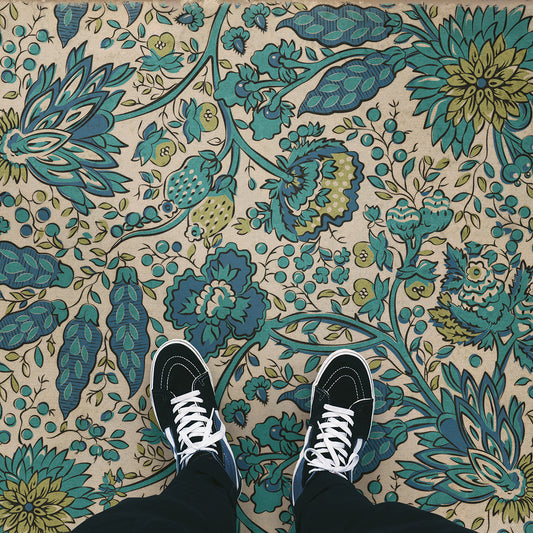 Vintage Vinyl Rug - Garden Gate - A Mountains Brow