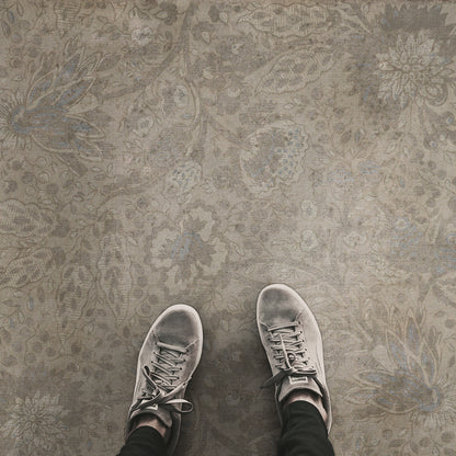 Vintage Vinyl Rug - Garden Gate - I robbed the Woods
