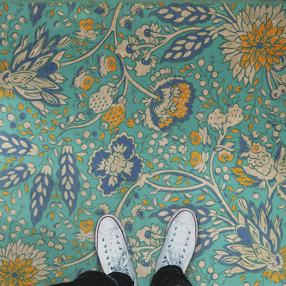 Vintage Vinyl Rug - Garden Gate - There is another sky