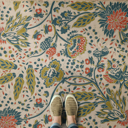 Vintage Vinyl Rug - Garden Gate - What the Birds Said