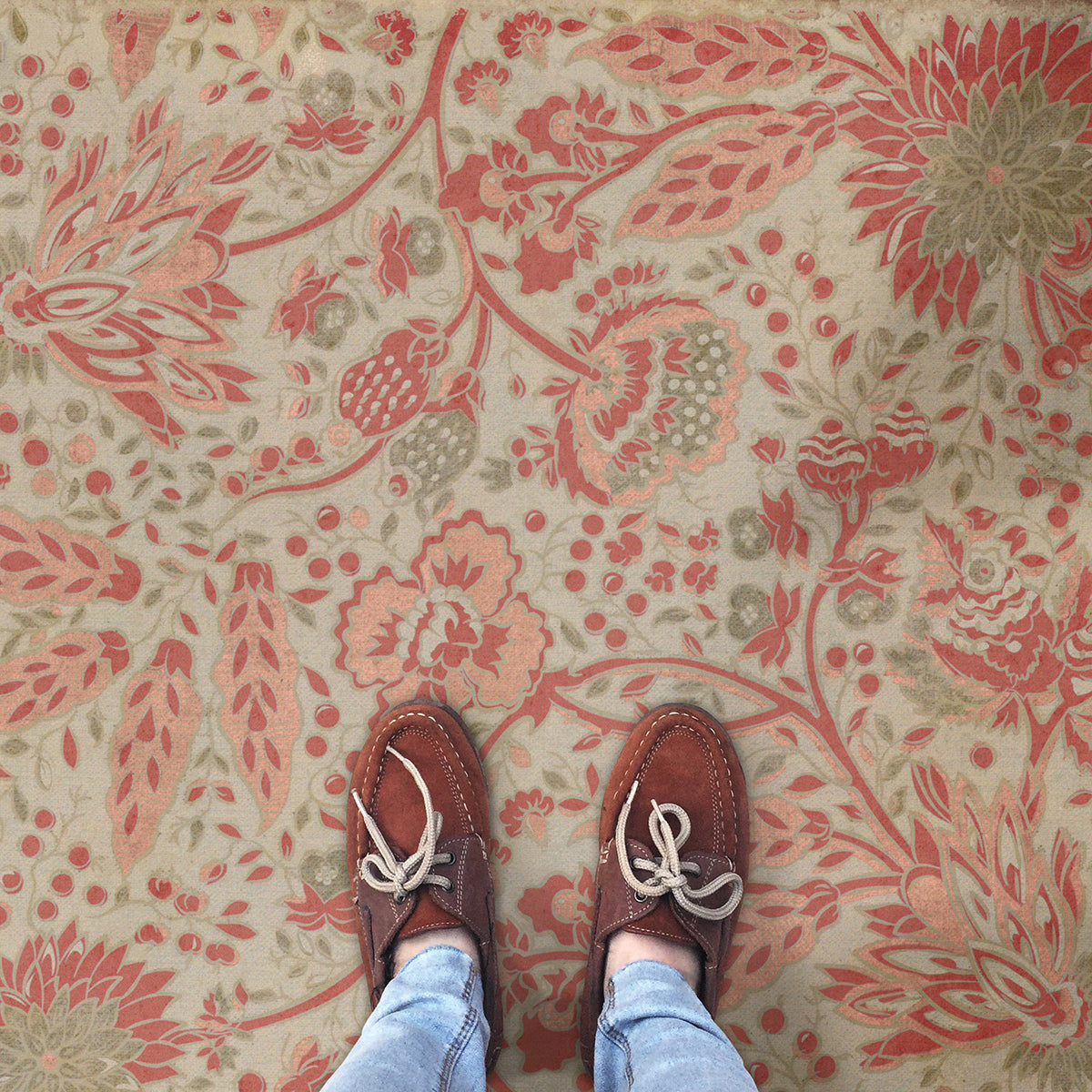 Vintage Vinyl Rug - Garden Gate - On Imagination