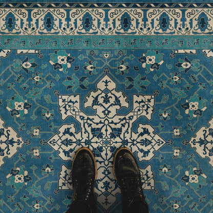 Vintage Vinyl Rug - Star Ushak - Calm Shades