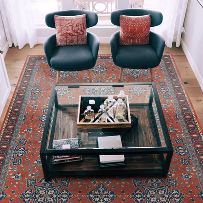 Vintage Vinyl Rug - Star Ushak - Ever Burning Stars