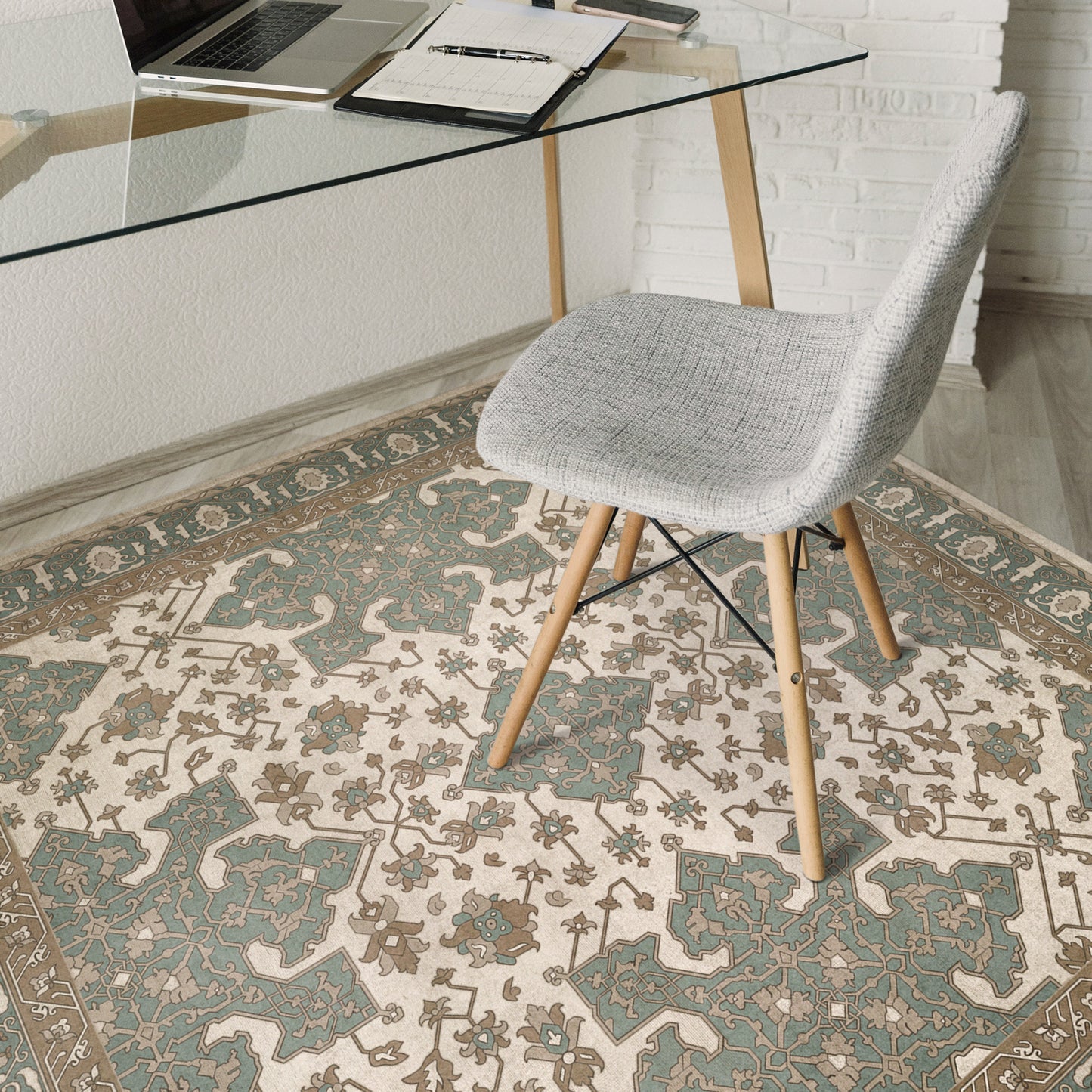 Vintage Vinyl Rug - Star Ushak - Fair Splendors