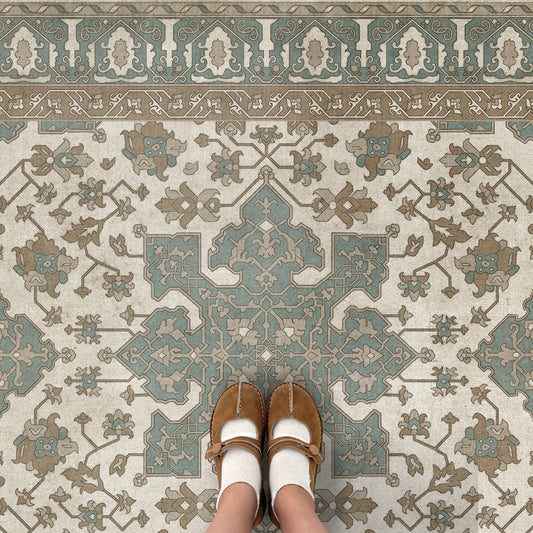 Vintage Vinyl Rug - Star Ushak - Fair Splendors