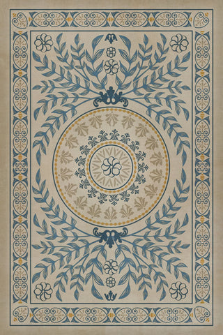 Vintage Vinyl Rug - Pattern 40 - Villa dEste