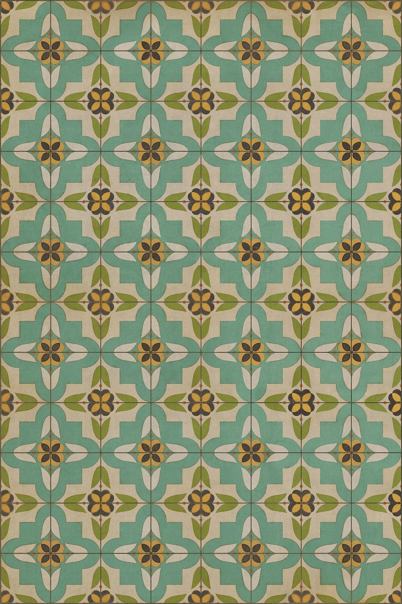 Vintage Vinyl Rug - Pattern 33 - I Am Not a Bumblebee