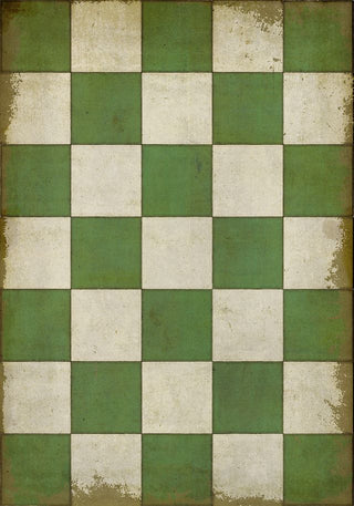 Vintage Vinyl Rug - Pattern 7 - Check Please