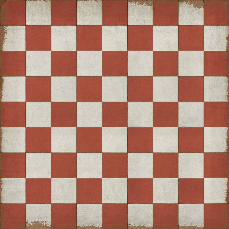 Vintage Vinyl Rug - Pattern 7 - Checked Out