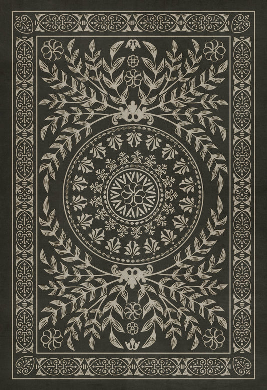 Vintage Vinyl Rug - Pattern 40 - Villa Lante