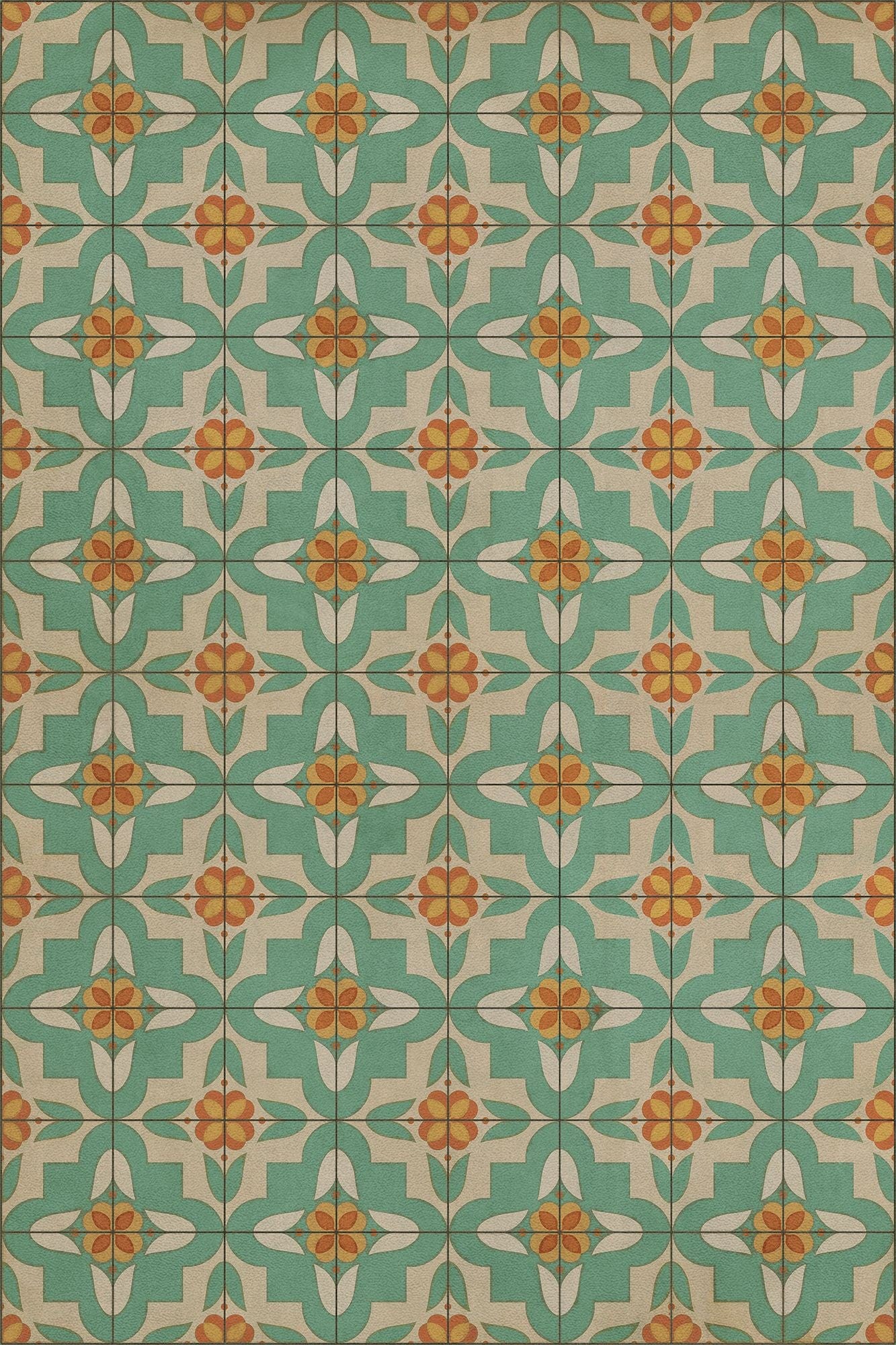 Vintage Vinyl Rug - Pattern 33 - Dutch