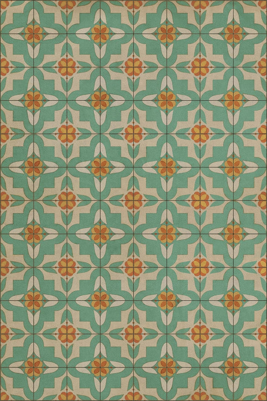 Vintage Vinyl Rug - Pattern 33 - Dutch