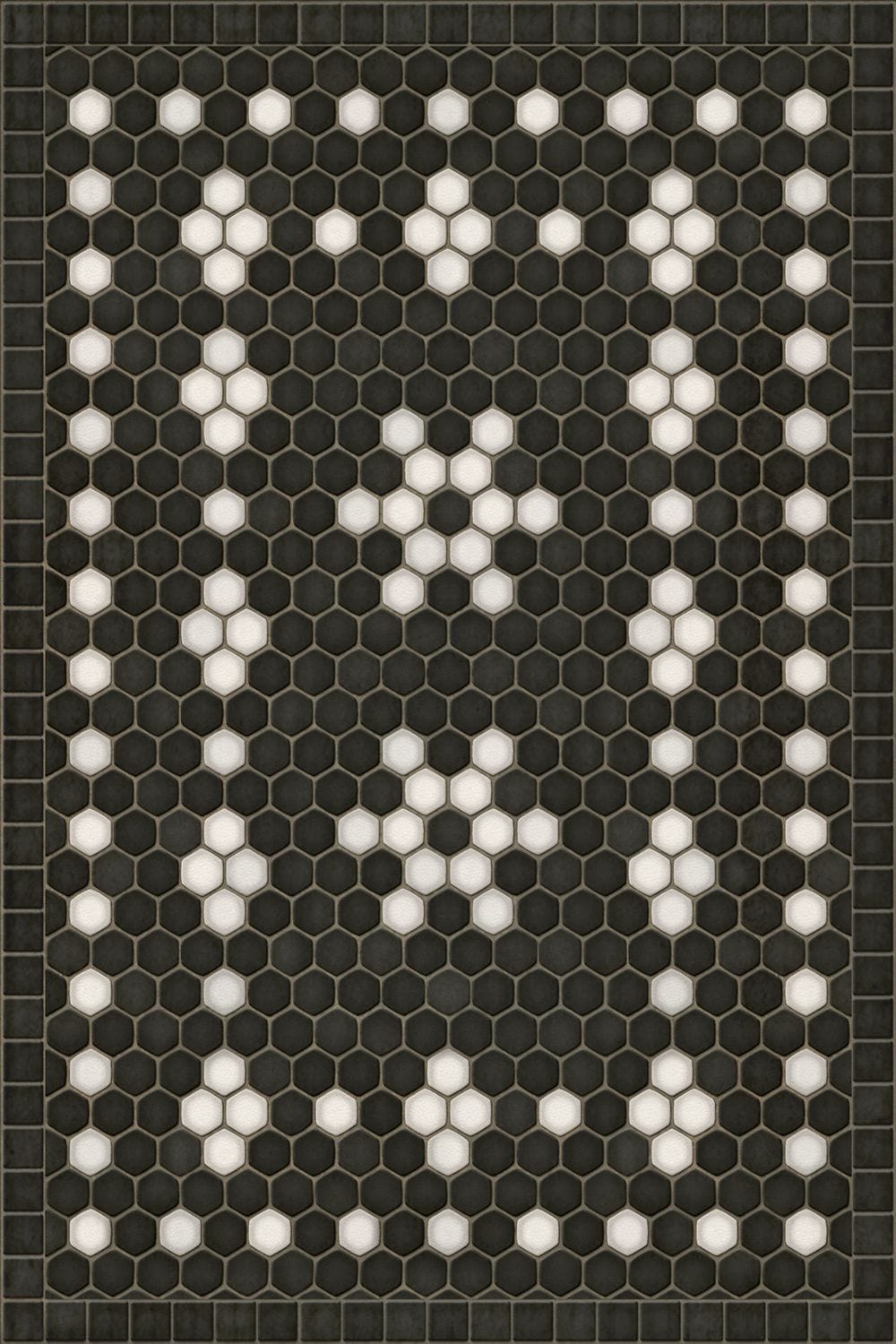 Vintage Vinyl Rug - Mosaic B - Belmont Park