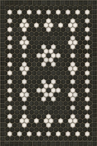 Vintage Vinyl Rug - Mosaic B - Belmont Park