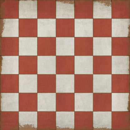 Vintage Vinyl Rug - Pattern 7 - Checked Out