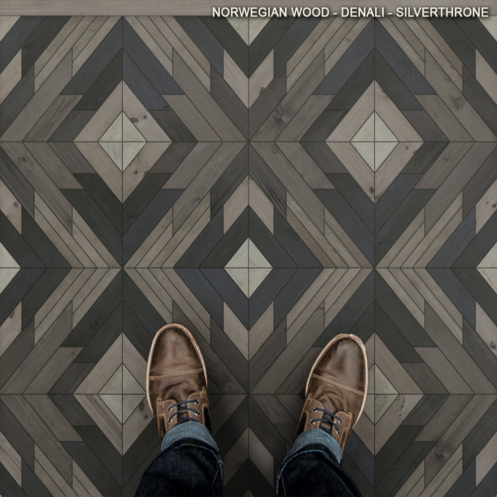 Vintage Vinyl Rug - Denali - Silverthrone