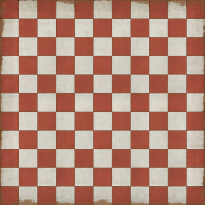 Vintage Vinyl Rug - Pattern 7 - Checked Out