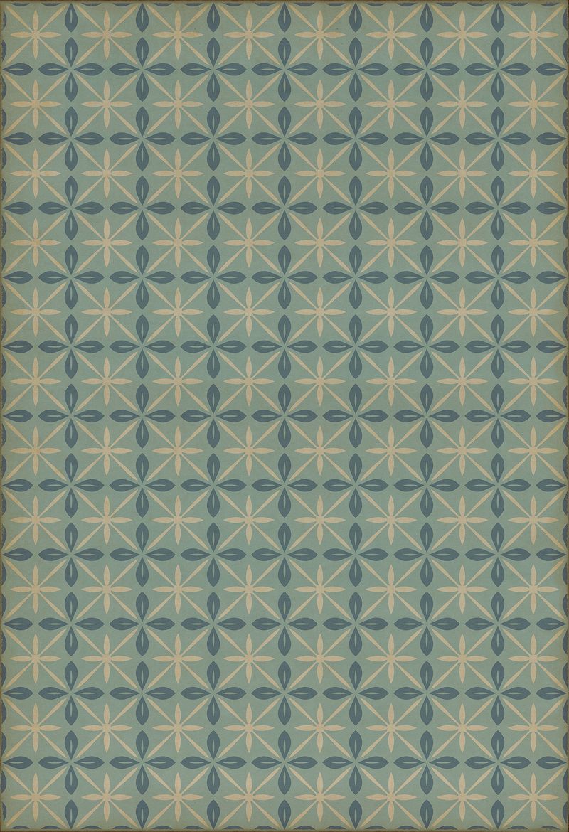Vintage Vinyl Rug - Pattern 81 - Skyside Diner