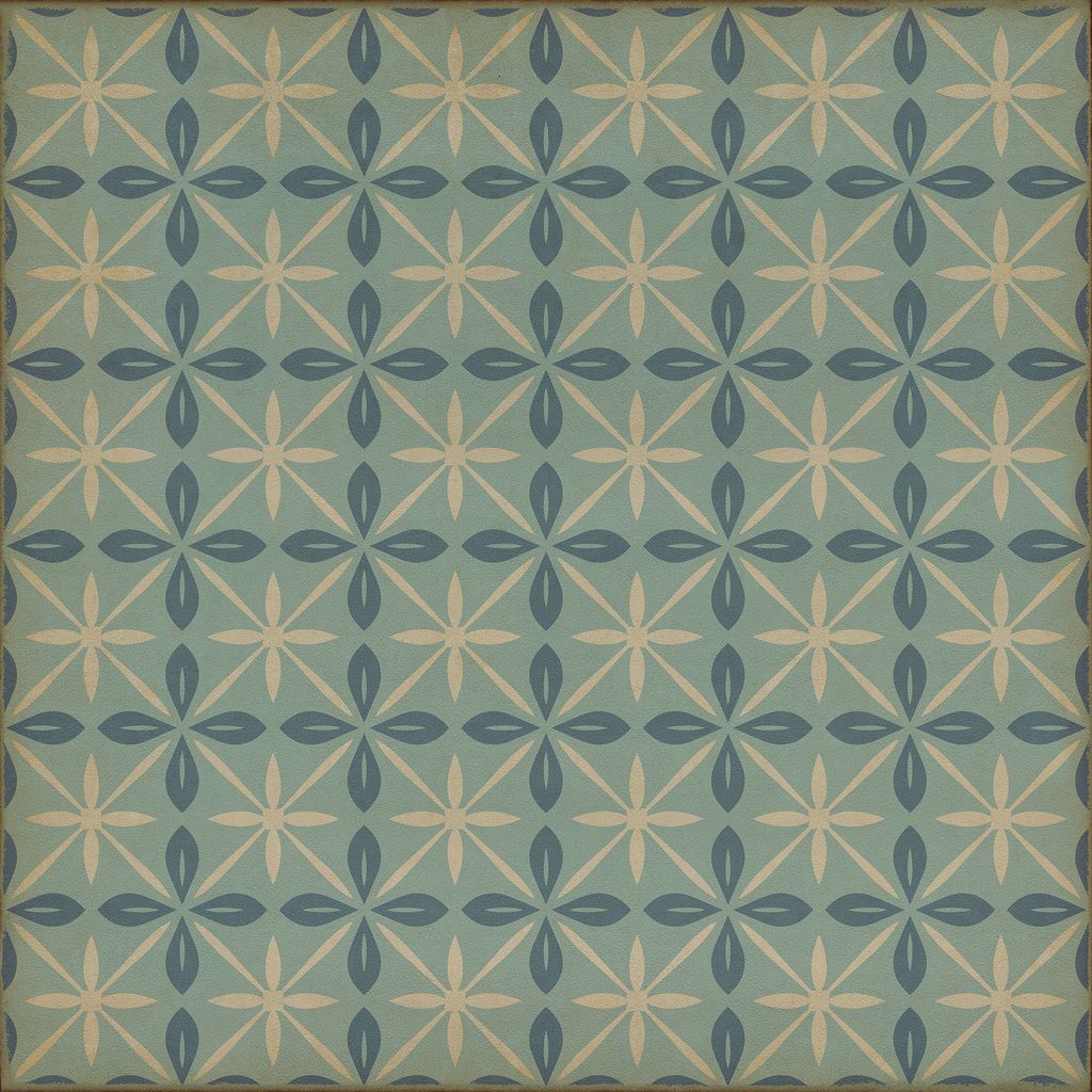 Vintage Vinyl Rug - Pattern 81 - Skyside Diner