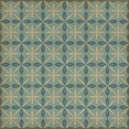 Vintage Vinyl Rug - Pattern 81 - Skyside Diner